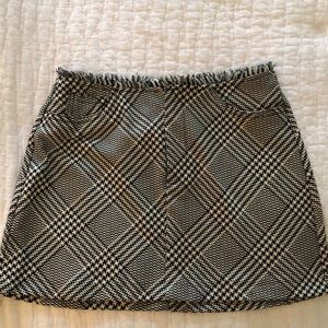 Zara Houndstooth Skirt